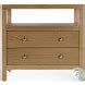 Butler Company Celine 2 Drawer Wide Nightstand, Natural 5732452